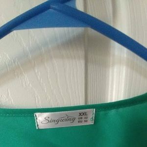 singwing Tops - Green gold bar top singwing Tops - Green gold bar top